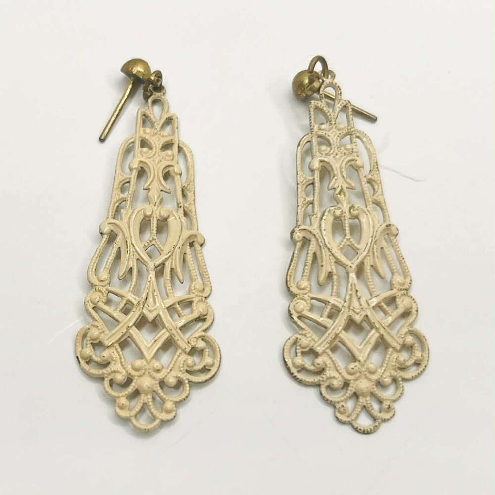 ✨ Vintage Enamel Filigree Earrings | USSR 1980s
